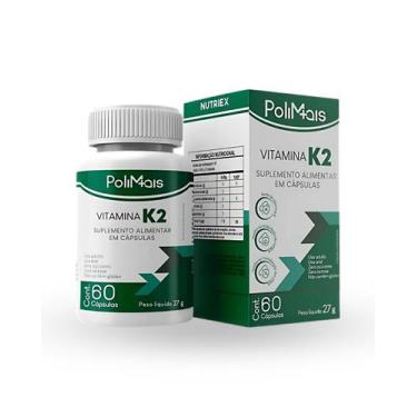 Imagem de Vitamina K2 Nutriex Polimais 60 Cáps  Ossos Fortes e Coração Saudável