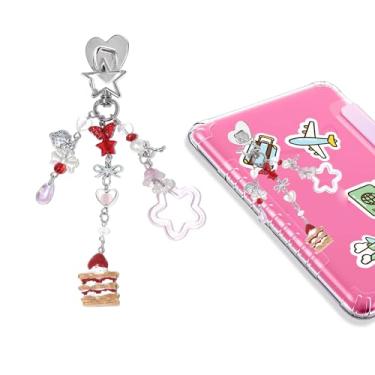 Imagem de JINGSEN Correntes charmosas para Kindle, lindas pulseiras de telefone E-Reader, acessórios para presente para leitores, amantes de livros, amuletos compatíveis com Kindle, leitor eletrônico, telefone