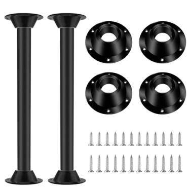 Imagem de Suporte de base de mesa RV de 68.6 cm e pernas de mesa RV Pedestal padrão de alumínio resistente inclui parafusos de montagem para convés de reboque de barcos