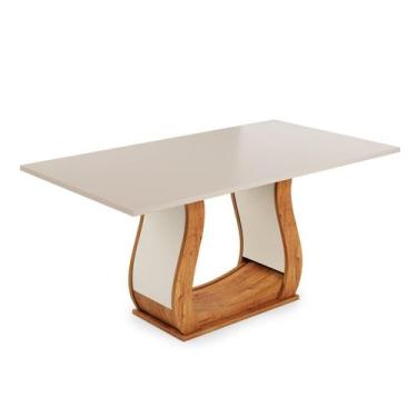 Imagem de Mesa de Jantar 6 Lugares Retangular Tampo de Mdp Buenos Aires - Viero