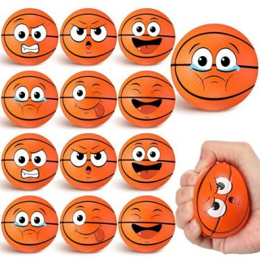 Imagem de Stress Balls Arrowbash Basketball, 6,3 cm, espuma de PU, 12 unidades