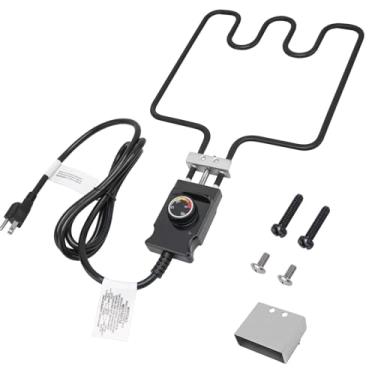 Imagem de Elemento de aquecimento de 1500 watts compatível com defumador elétrico Masterbuilt e churrasqueira, elemento de aquecimento com controlador de cabo de termostato ajustável para defumadores e