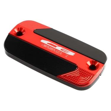 Imagem de Compatível com CB650R CBR650R CBR 650R CB 650 R 2019-2024 Acessórios de motocicleta Tampa do reservatório de fluido de freio dianteiro Tampa do tanque de óleo Meia (CB650R Vermelho)