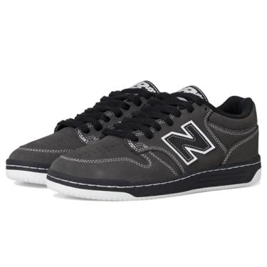 Imagem de New Balance Unissex-adulto 480 numérico, Cinza escuro/preto, 12 Women/10.5 Men