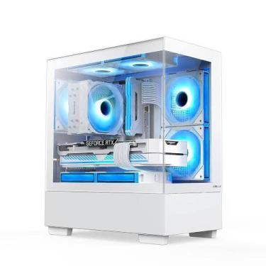 Imagem de Gabinete Gamer Hyrax HGB320, Mid Tower, ATX, Frontal e Lateral em Vidr