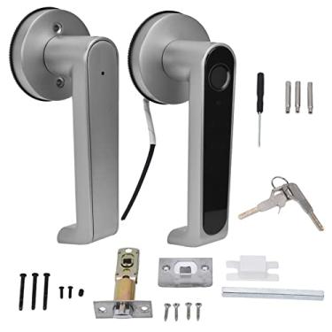 Imagem de Fechadura com maçaneta de porta com impressão digital Fechadura multifuncional de entrada sem chave para hotel de escritório doméstico