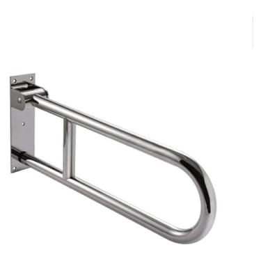 Imagem de GeRRiT Barra de apoio para banheiro, trilhos de mão de segurança, trilhos para deficientes de banheiro, corrimãos de vaso sanitário para idosos estáveis no chão