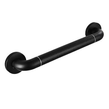 Imagem de GeRRiT Trilho de vaso sanitário, alça de chuveiro, barra de apoio de trilho de mão, alças de banho, barras de equilíbrio de banheiro para lesão de idosos deficientes, 38 cm, preto