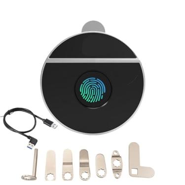 Imagem de Trava de câmera de armário com impressão digital Bluetooth, fechadura biométrica de armário sem chave para armários, portas, gavetas, armários e muito mais | 20 mm (3/10.2 cm) Pacote longo de 2 (2)