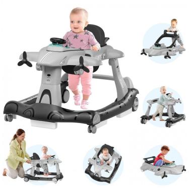 Imagem de Andador Xilingol 6 em 1 com Rodas de Velocidade Ajustável, Altura Ajustável, Assento Acolchoado, Dobrável, para Bebês de 6-12 Meses