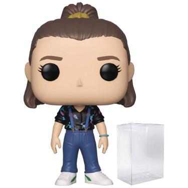 Imagem de Stranger Things Boneca Eleven de Vinil com Estojo Protetor Incluso, POP, Bege