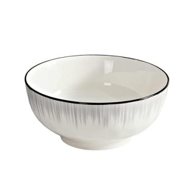 Imagem de Utensílios de mesa de cerâmica personalizados japoneses tigela criativa simples hashis tigela de arroz - tigela de macarrão de 15 cm