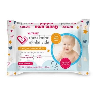Imagem de Lenço Umedecido Meu Bebê Minha Vida com 90 Unidades