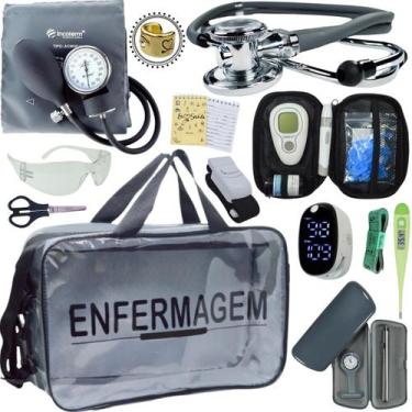 Imagem de Kit Enfermagem Transparente Estagio Academico Completo - Love Saude, G