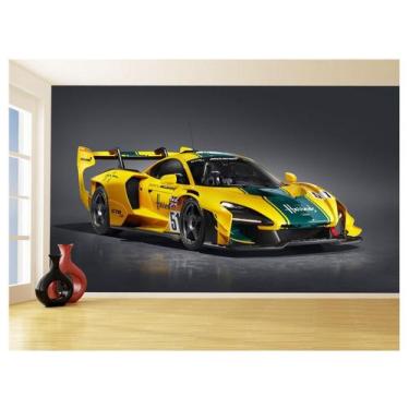 Imagem de Papel De Parede 3D Carro Mc Laren Pista Super 3,5M Car287 - Você Decor