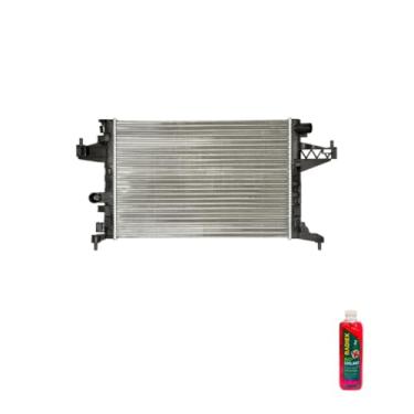Imagem de Kit Radiador GM Corsa 2002 Montana 1.8 + Aditivo Radiador Radiex R1952 Rosa