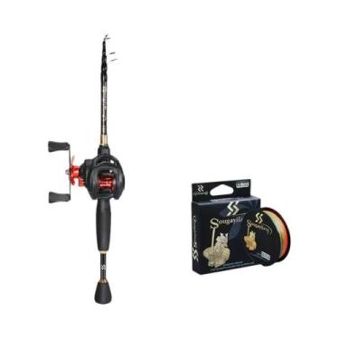 Imagem de Vara De Pesca Telescópica De 1.8-2.4m E Carretilha De Alta Velocidade 