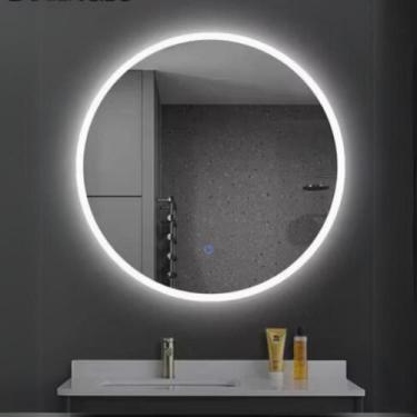 Imagem de Espelho Redondo Iluminado com LED para Banheiro - Touch Screen - Espel