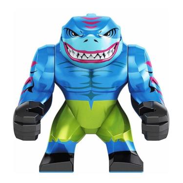 Imagem de Boneco Blocos De Montar Big Streex Tubarão Rei Esquadrão