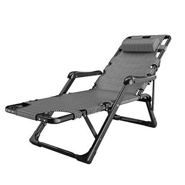 Imagem de Cadeira de acampamento, poltrona reclinável de gravidade zero, cadeiras dobráveis para almoço, espreguiçadeira de varanda, cadeiras de sol de praia ao ar livre, berço portátil, cadeira reclinável ao