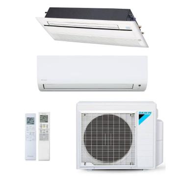 Imagem de Ar-Condicionado Multi Split Inverter Daikin 18.000 BTUs (1x Evap HW 9.000 + 1x Evap Cassete 1 Via 12.000) Quente/Frio 220V