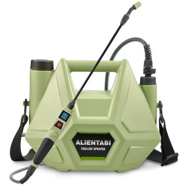 Imagem de ALIENTABI Pulverizador De Mochila A Bateria De 1 Galão Para Jardim, Capina Ao Ar Livre, Pulverização, Limpeza