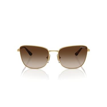 Imagem de Óculos de Sol Vogue Eyewear 0VO4308S 280/13 Tam 56 / Ouro - Lentes Marrom Gradiente