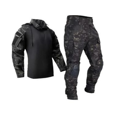 Imagem de Uniforme Tático Masculino Camuflado Para Paintball, Tiro, Combate E Ca