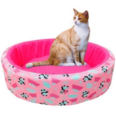 Imagem de Cama Pet Redonda 50cm  Ideal para Gatos Médios e Aconchegantes - Maxim
