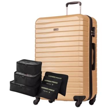 Imagem de Sestini - Mala Grande 32kg p Despachar c/Kit Organizador 6 peças (Deluxe Dourado)