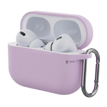 Imagem de Case Silicone para AirPods 4ª Geração com Mosquetão Proteção Anti Impacto (ROSA)