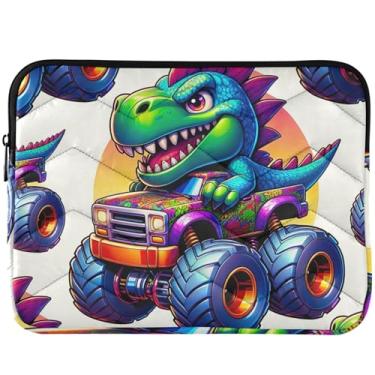 Imagem de Capa acolchoada com desenho animado de dinossauro 3D para MacBook Air, capa para notebook de 13 polegadas, acessórios de computador, universal, 13 a 14 polegadas