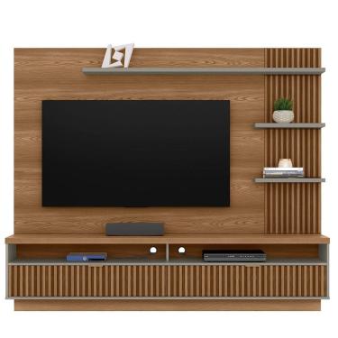 Imagem de Painel para Tv até 65 Polegadas Ripado 2 Portas com Nicho Marianne