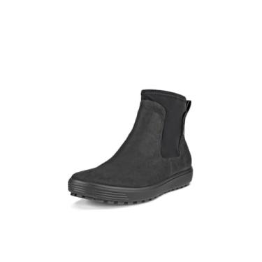 Imagem de ECCO Bota Chelsea feminina macia 7 Tred Gore-tex impermeável, Nobuck lubrificado preto, 8-8.5