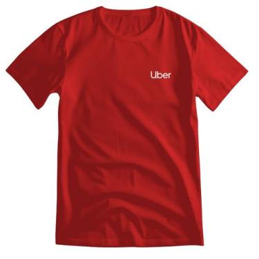 Imagem de Camiseta Uniforme Uber Unissex E Babylook, Vermelho, M