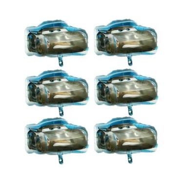 Imagem de Balões De Alumínio Disney Lightning McQueen Para Crianças, 6 Peças, De