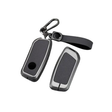 Imagem de Liga de zinco caso chave do carro capa compatível com bmw x1 u11 g70 7 série i7 x7 g07 lci ix i20 g09 xm u06 g81 m3 2023-2024 anti-risco(Rope Buckle-gray)