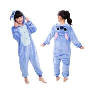 Imagem de Pijama Kigurumi De Pelúcia Disney Lilo Stitch Para Crianças, Roupas Qu