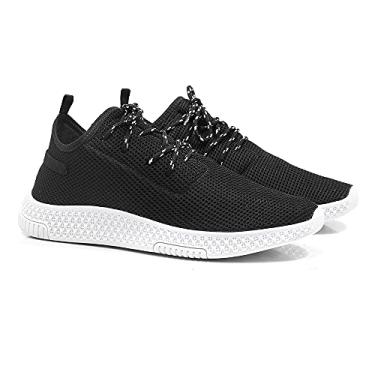 Imagem de Tênis Esportivo em Tecido Feminino Cadarço Detalhe Perfuros e Sola Reta