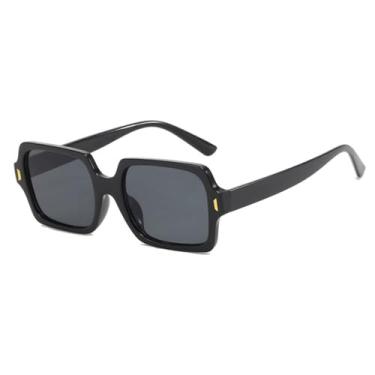 Imagem de Óculos de Sol Jelly Color Femininos com Rebites e Lentes Degradê UV400 para Homens e Mulheres, Ideais para Esportes ao Ar Livre, Corrida e Ciclismo, nas Cores Preto e Cinza.