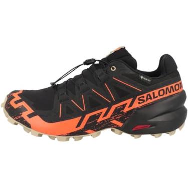 Imagem de Salomon Tênis masculino Speedcross 6, Preto/laranja chocante/pimenta branca, 39