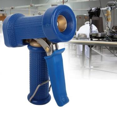 Imagem de Naroote Bico de Spray de Alta Pressão para Cozinha, Pulverizador de água Eficiente para Limpeza de Restaurantes de Hotéis, Rosca Macho G1/2 pol., Cobre + Borracha, Azul, 5,7 X 7,9 pol. (Pistola de