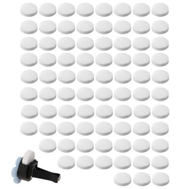 Imagem de Almofadas de feltro de refil de purificador de ar de carro de 17 mm - 80 peças de almofadas de refil de perfume de óleo essencial sem cheiro, almofada de substituição de aromatizador de ar, almofada