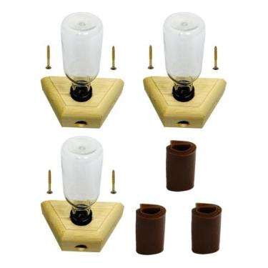 Imagem de 3 Alimentador Para Abelhas Sem Ferrão + 3 Rolinhos De Cera - Loja Abel