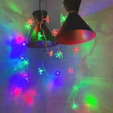 Imagem de Cordão Lampadas Pisca Pisca Flores Crystal Luz Led - Innovaree-Commerc