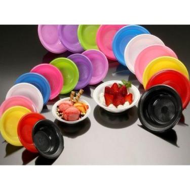 Imagem de Pratos Fundos descartáveis 12cm - 20 unidades - Trik Trik, Pink