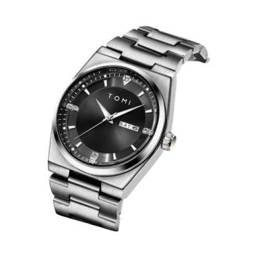 Imagem de Relógio De Quartzo Masculino Para Negócios Com Pulseira De Aço, Calend