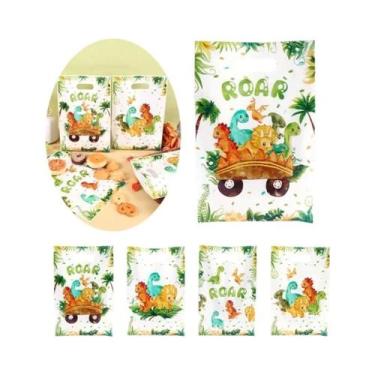 Imagem de Sacolas Plásticas De Dinossauro Para Festa De Aniversário Infantil E C