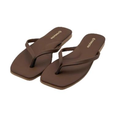 Imagem de Chinelo feminino, bico quadrado, espuma viscoelástica suporte de arco sandálias de verão para mulheres, tendência de couro vegano, leve, macio, confortável, nuvem, chinelos femininos essenciais de