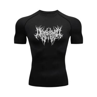 Imagem de Camiseta De Compressão Masculina De Secagem Rápida Y2K Para Fitness E 